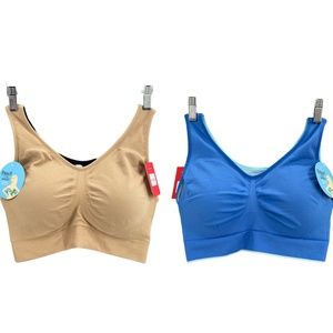 SPANX BREAST OF BOTH WORLDS REVERSIBLE COMFORT BRA SET OF 2